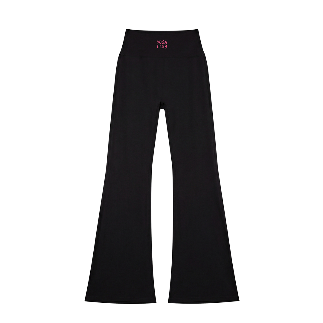 Laboratory Women's High Waisted Flare Leggings - Yoga Club