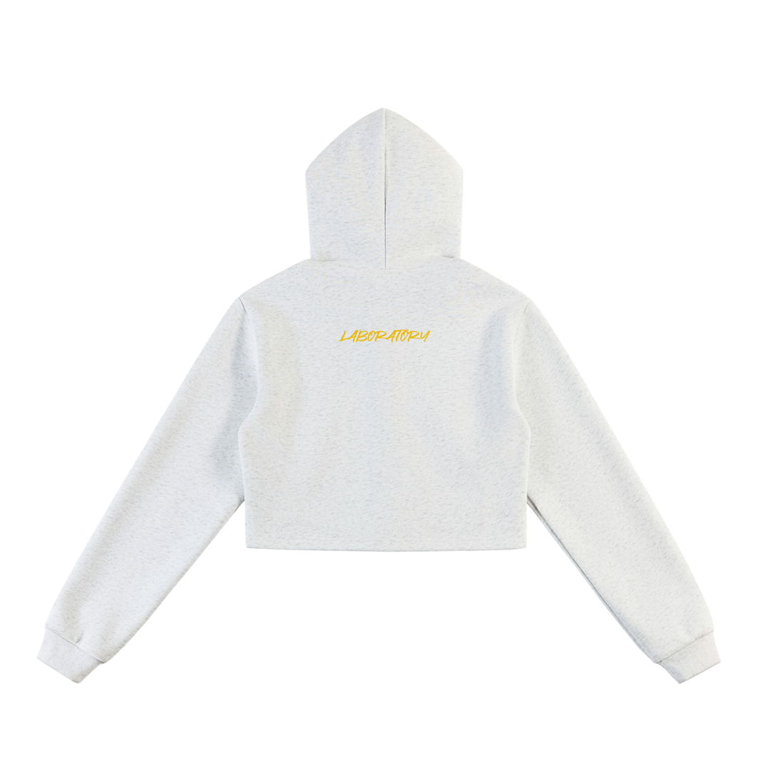 LABORATORY WMS - Essential Cropped Zip-Up Hoodie