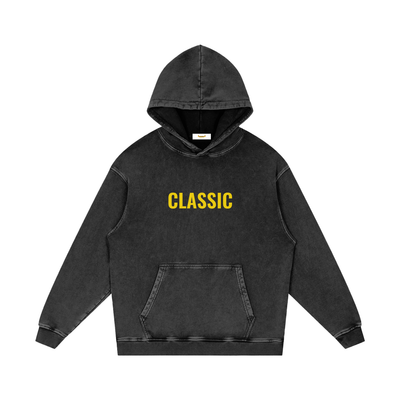 LABORATORY - Snow Washed Loose Cotton Hoodie