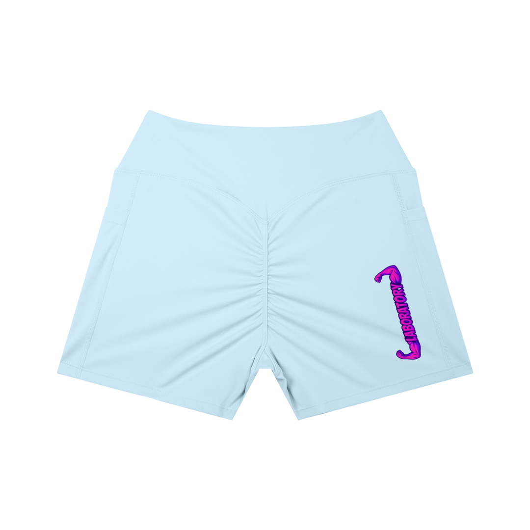 LABORATORY Women’s Pocket Yoga Shorts Purple