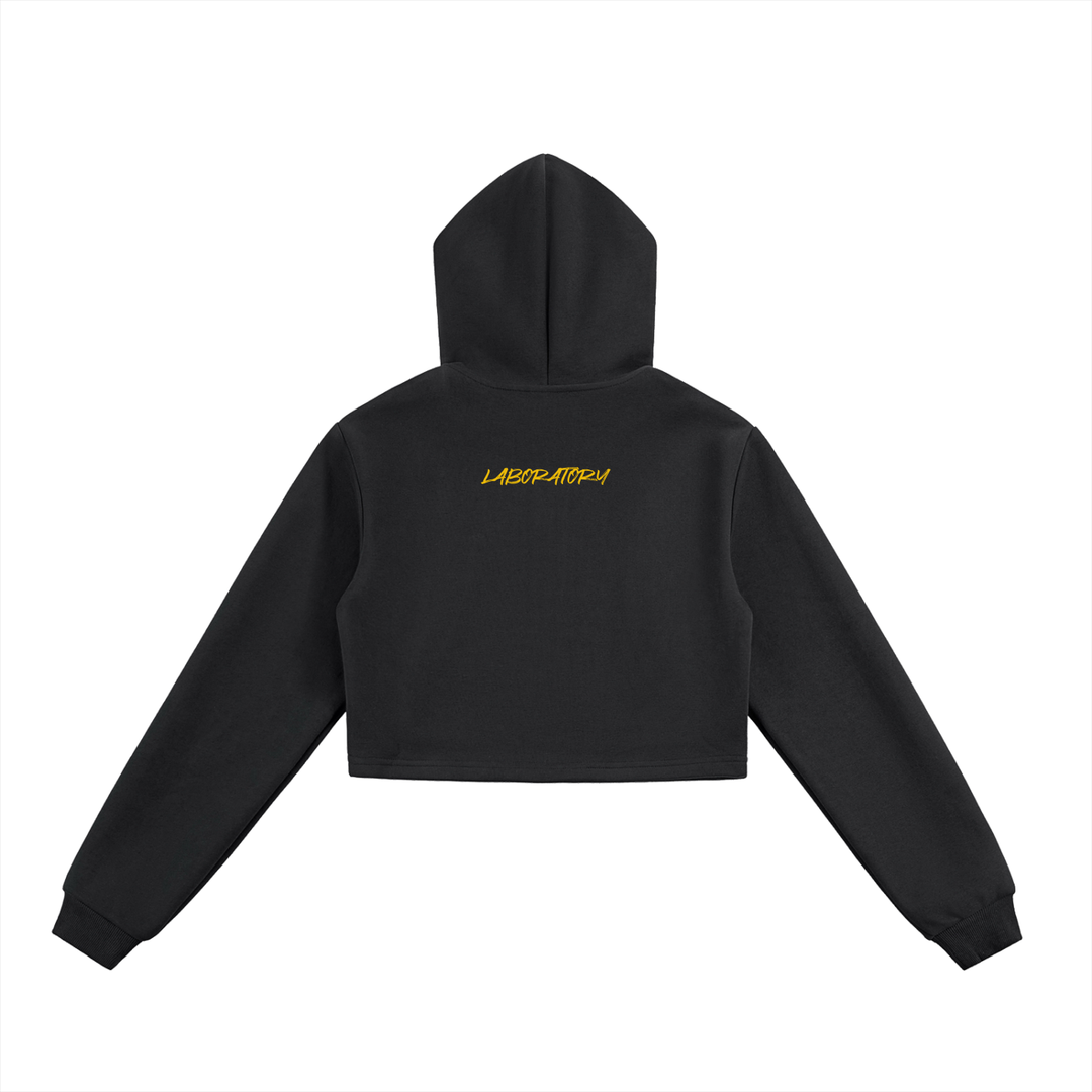 LABORATORY WMS - Essential Cropped Zip-Up Hoodie