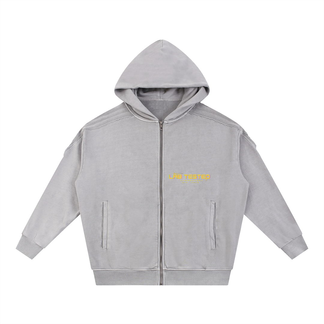 LABORATORY Raw Edge Zip Hoodie - GOLD RUSH