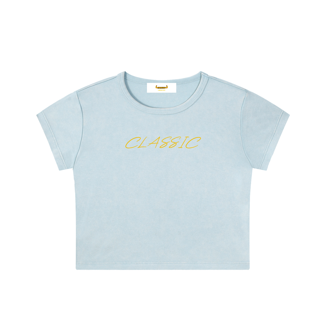LABORATORY CLASSIC - Snow Washed Crop Top