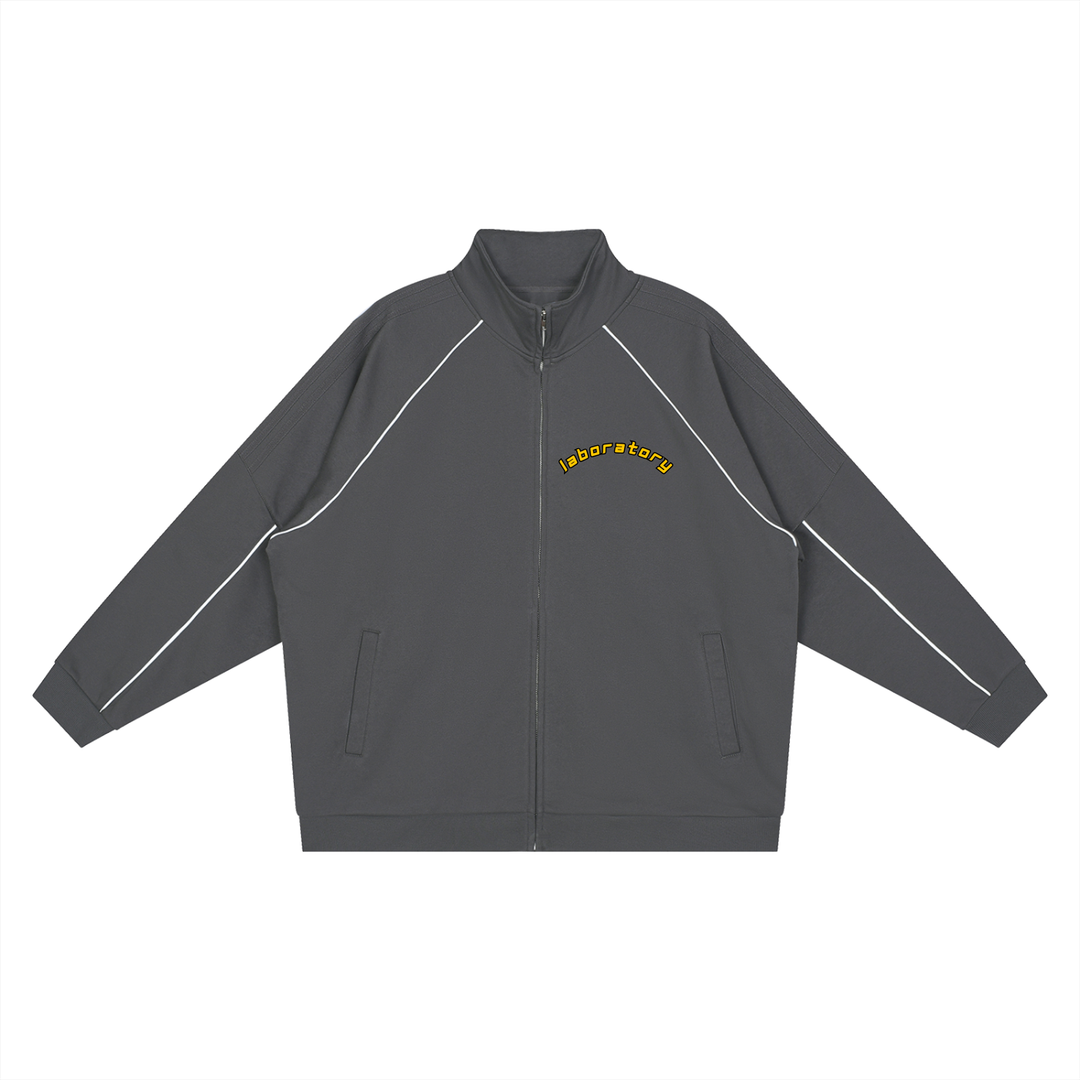 LABORATORY - Reflection Striped Raglan Sleeve  Jacket