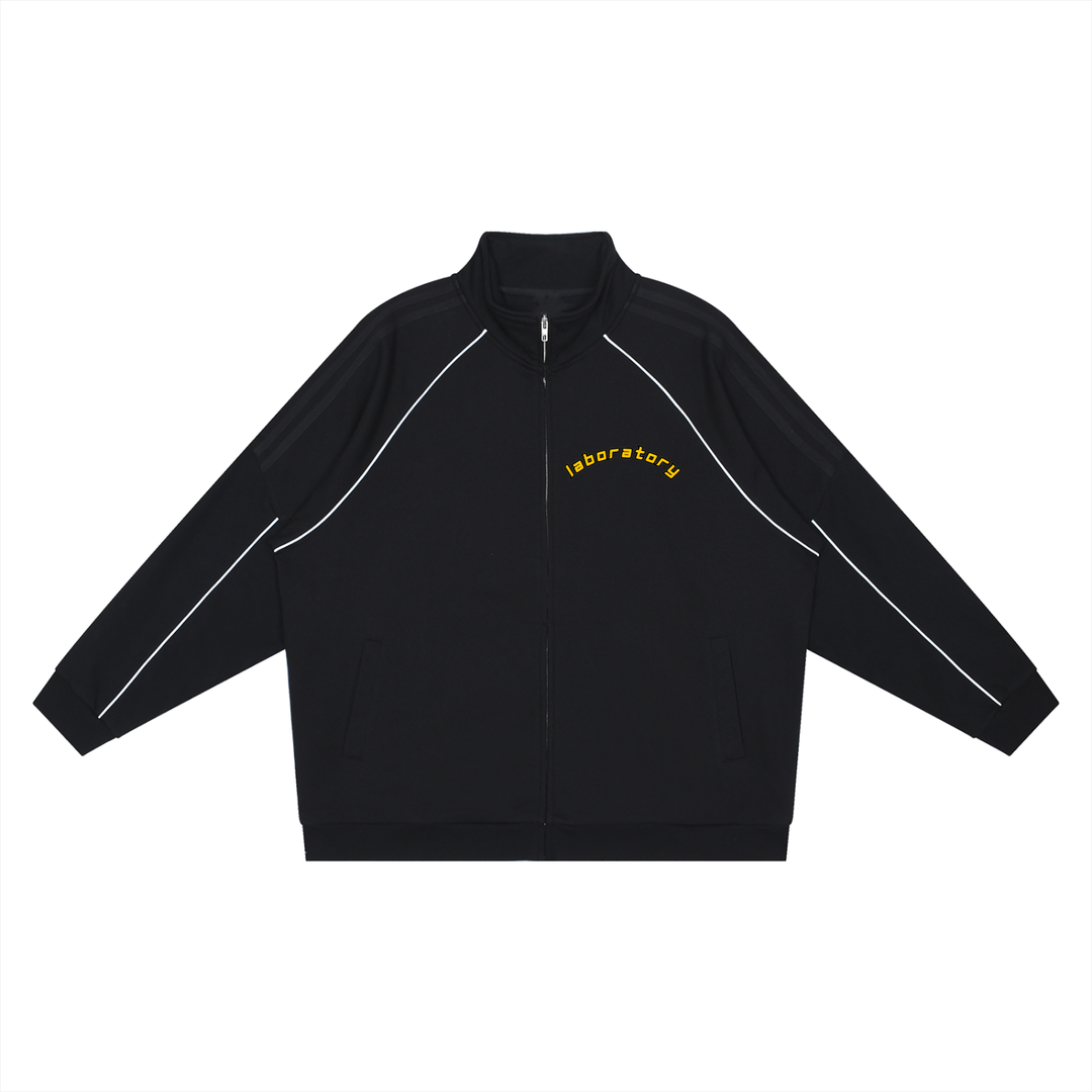 LABORATORY - Reflection Striped Raglan Sleeve  Jacket