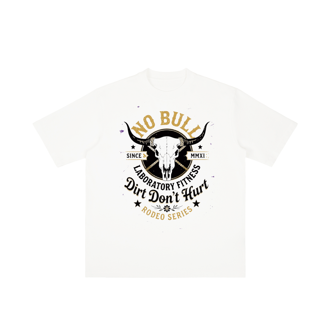 LABORATORY - Vintage Wash Drop Shoulder T-shirt - NO BULL