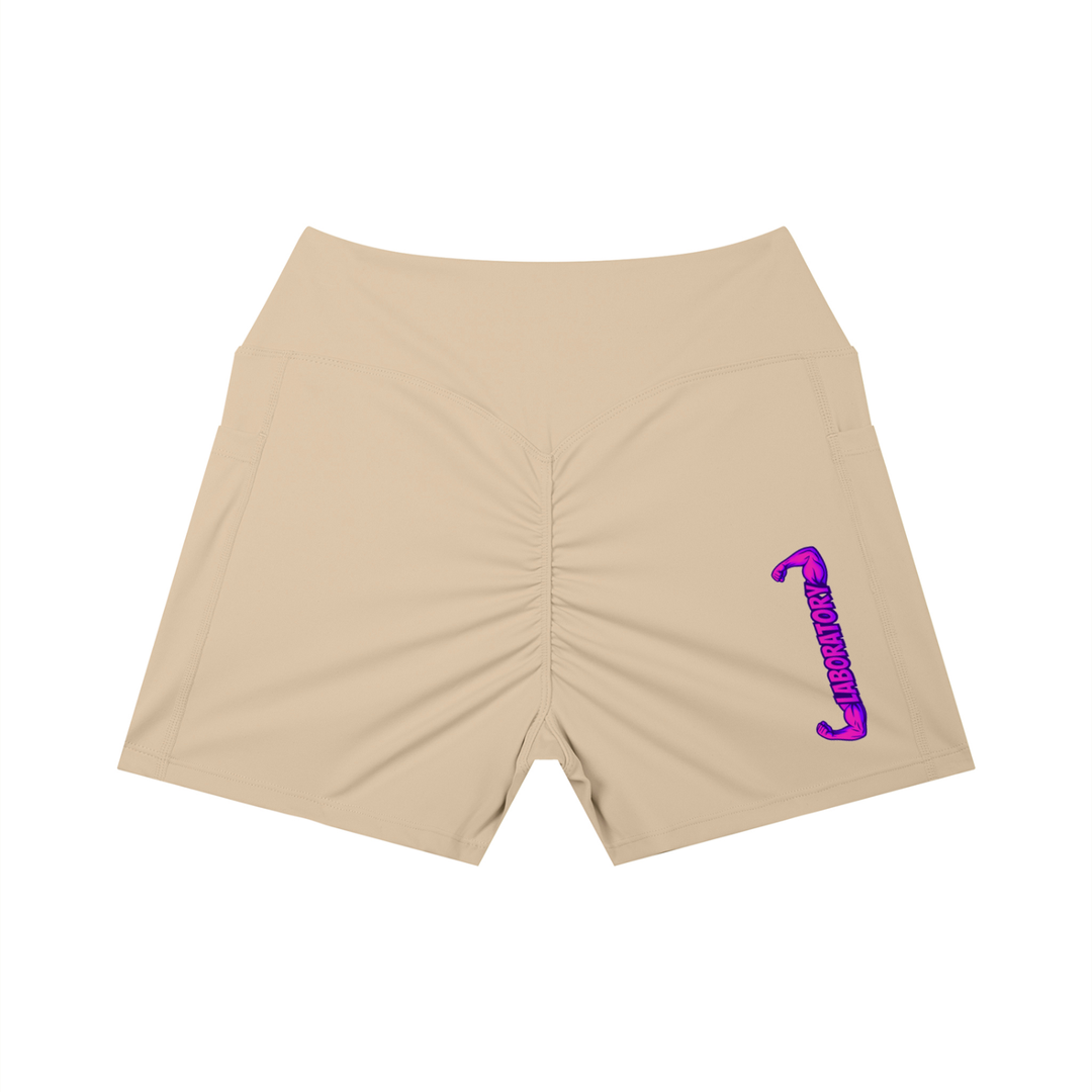 LABORATORY Women’s Pocket Yoga Shorts Purple