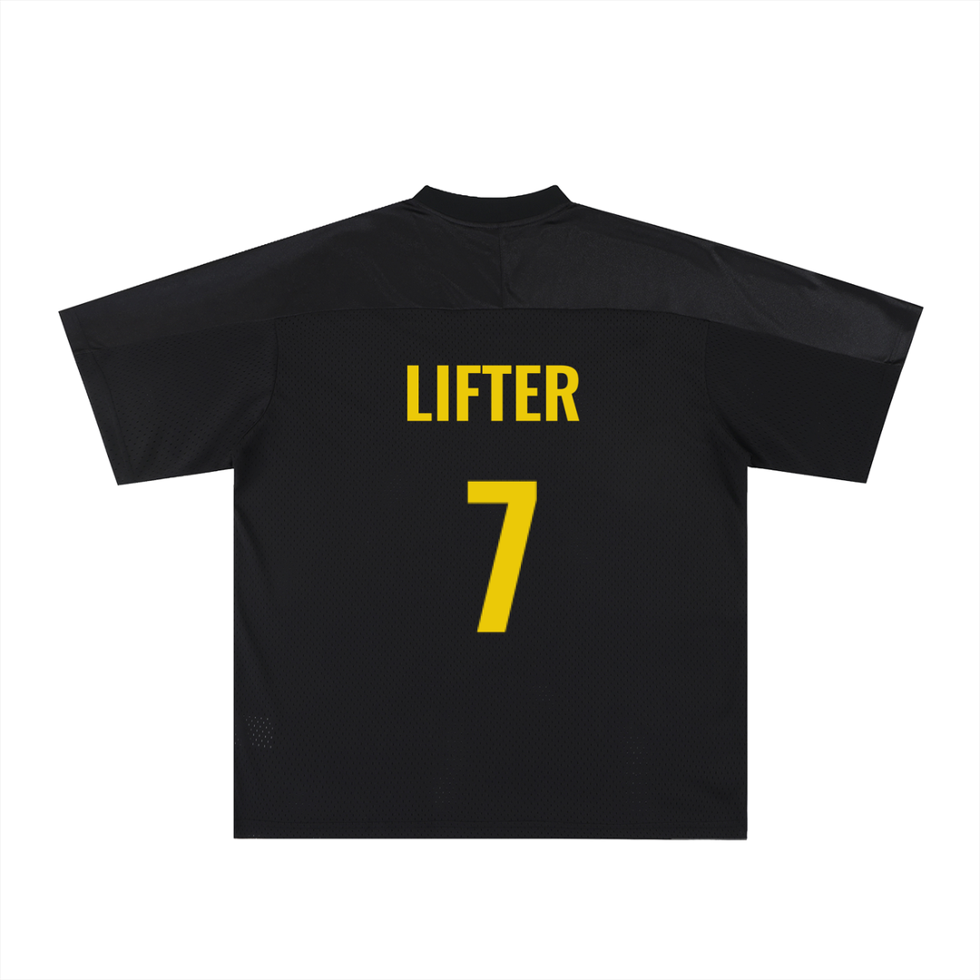 LABORATORY UNISEX - Oversized Mesh V-Neck Jersey