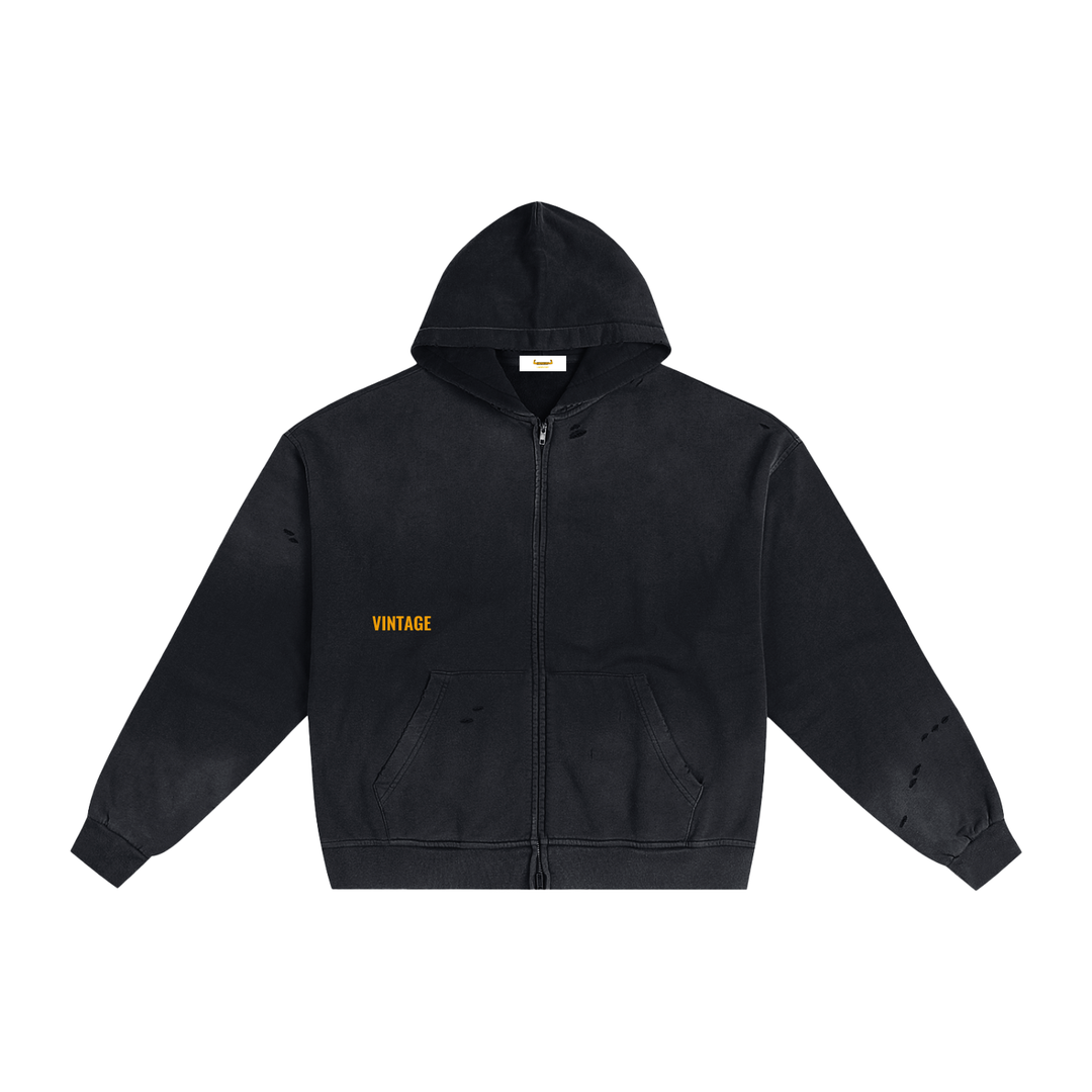 Laboratory Vintage Rodeo Zip Hoodie - Metallic