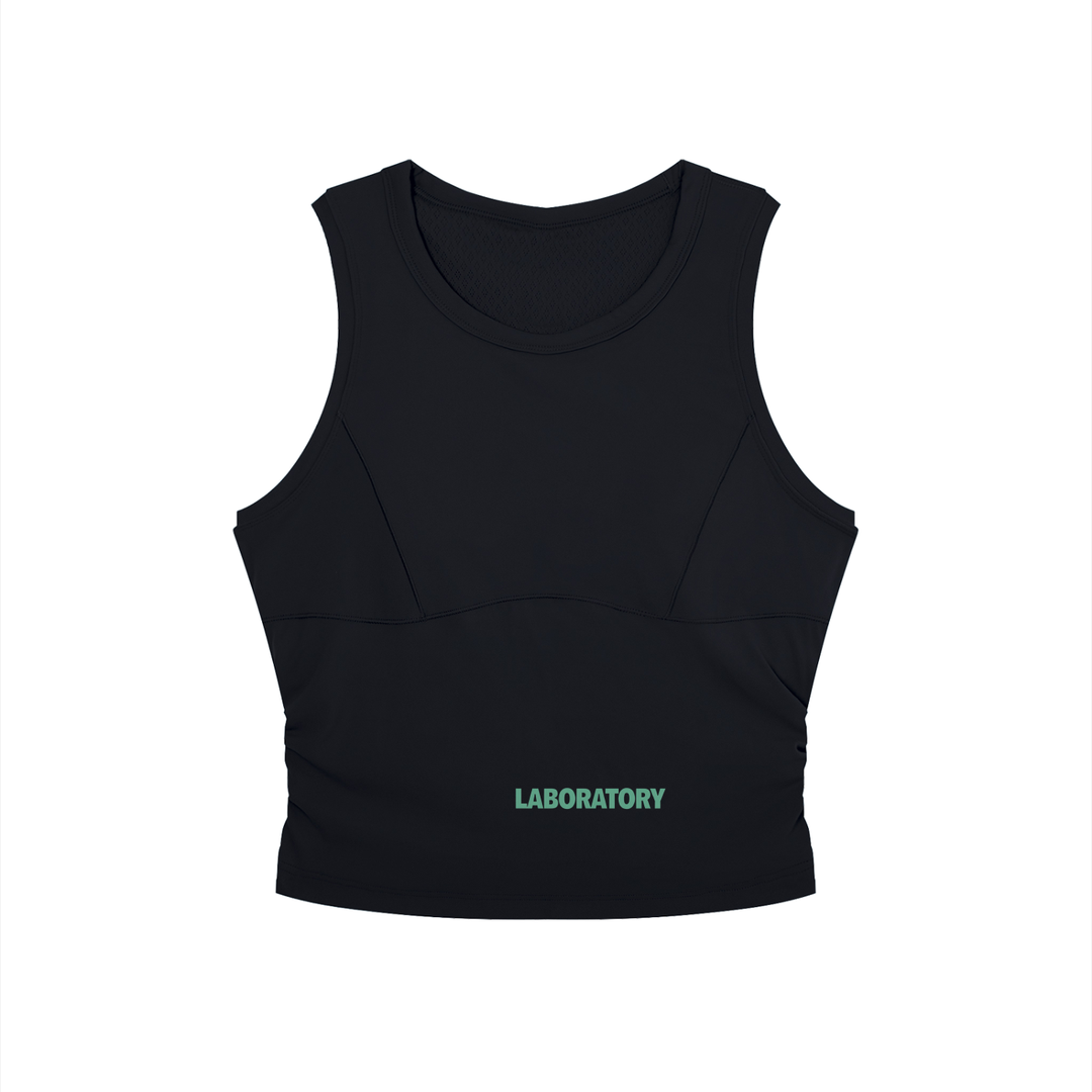 Women’s Crewneck Yoga Tank Top - Sage Green