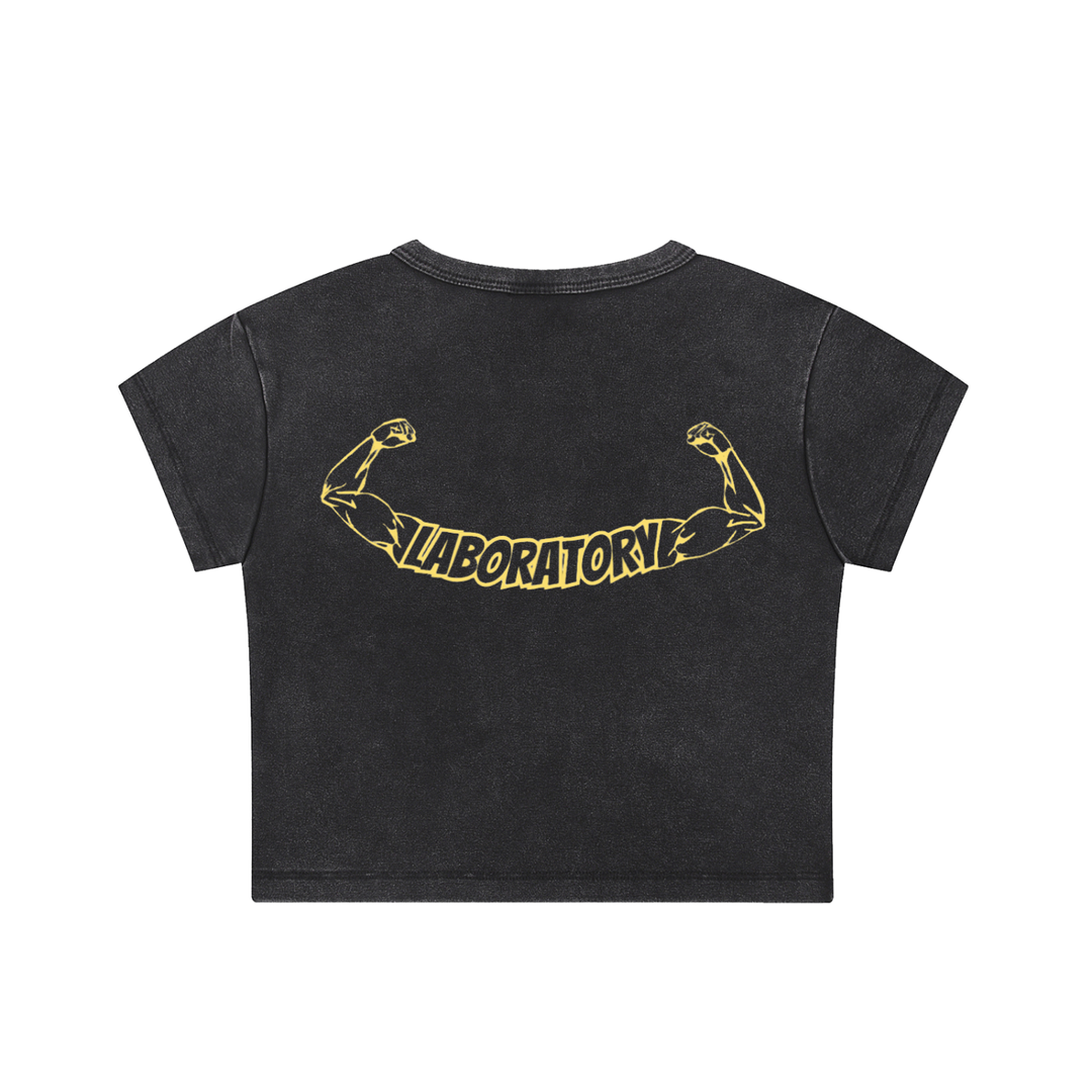 LABORATORY CLASSIC - Snow Washed Crop Top