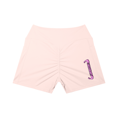 LABORATORY Women’s High Rise Pocket Yoga Shorts PNK