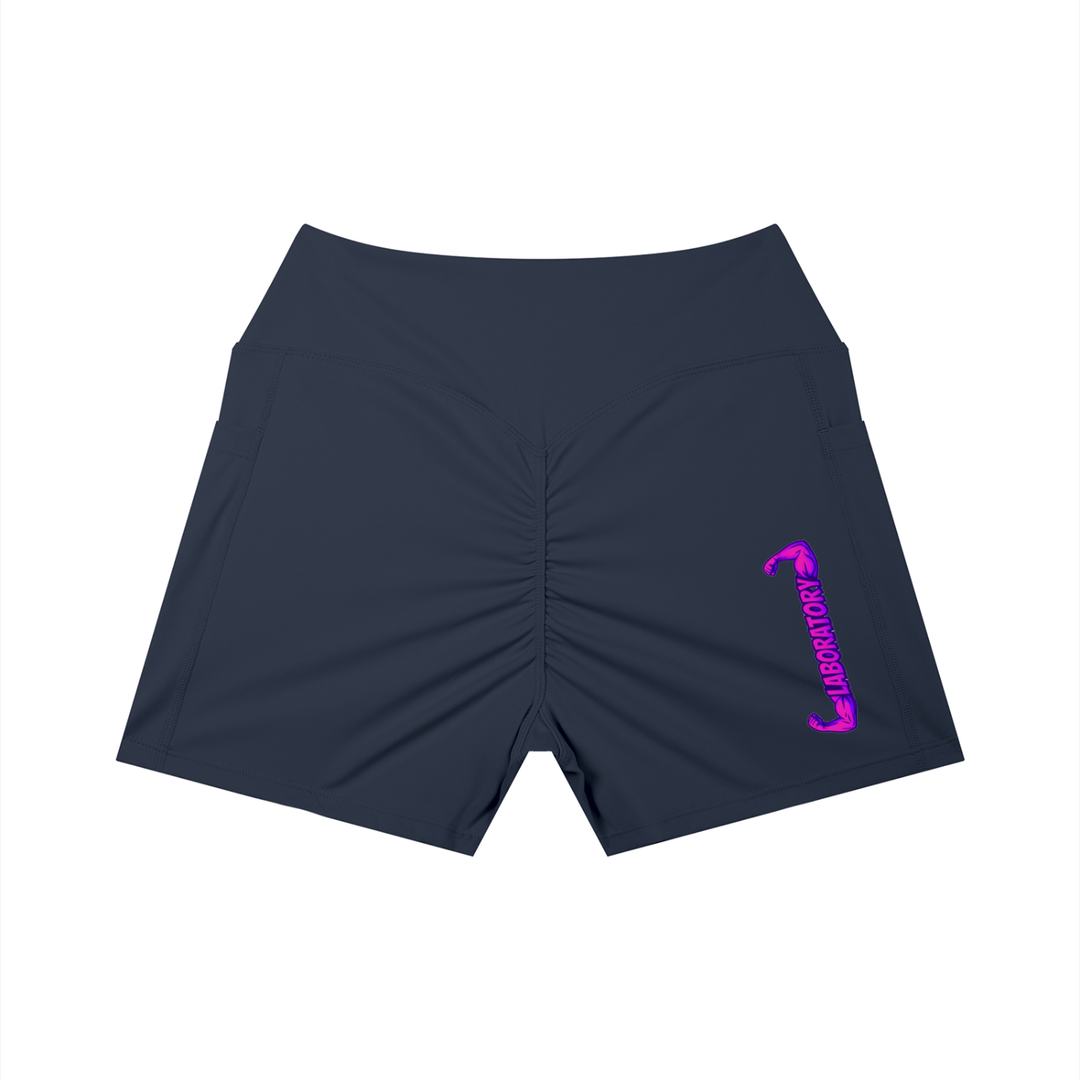 LABORATORY Women’s Pocket Yoga Shorts Purple