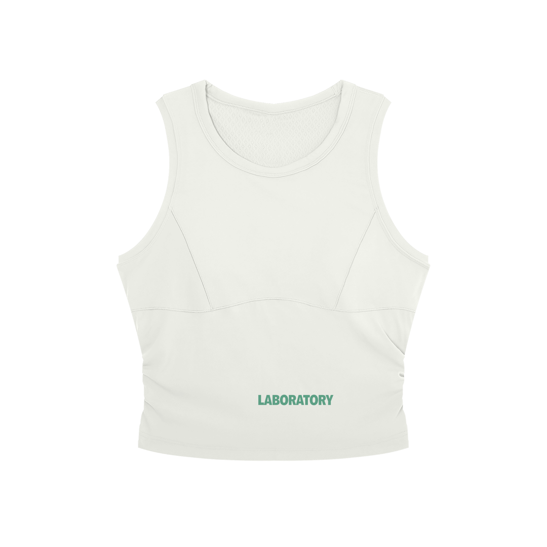 Women’s Crewneck Yoga Tank Top - Sage Green