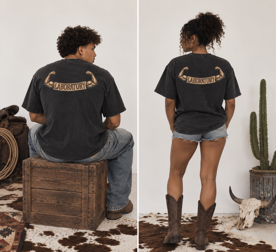 LABORATORY - Vintage Wash Drop Shoulder T-shirt PBYL