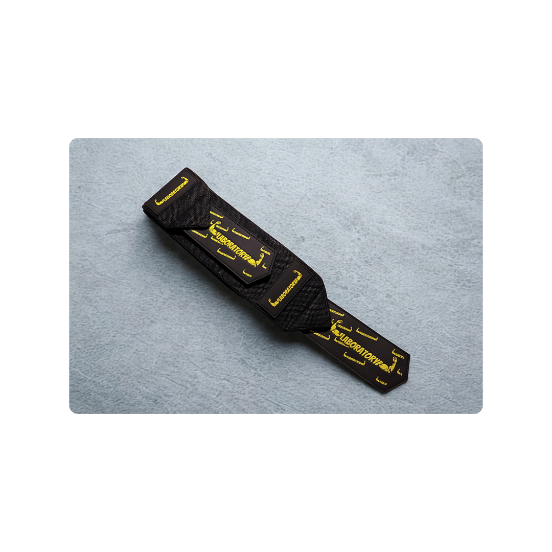 BLACK AND YELLOW LABORATORY WRIST WRAP V1