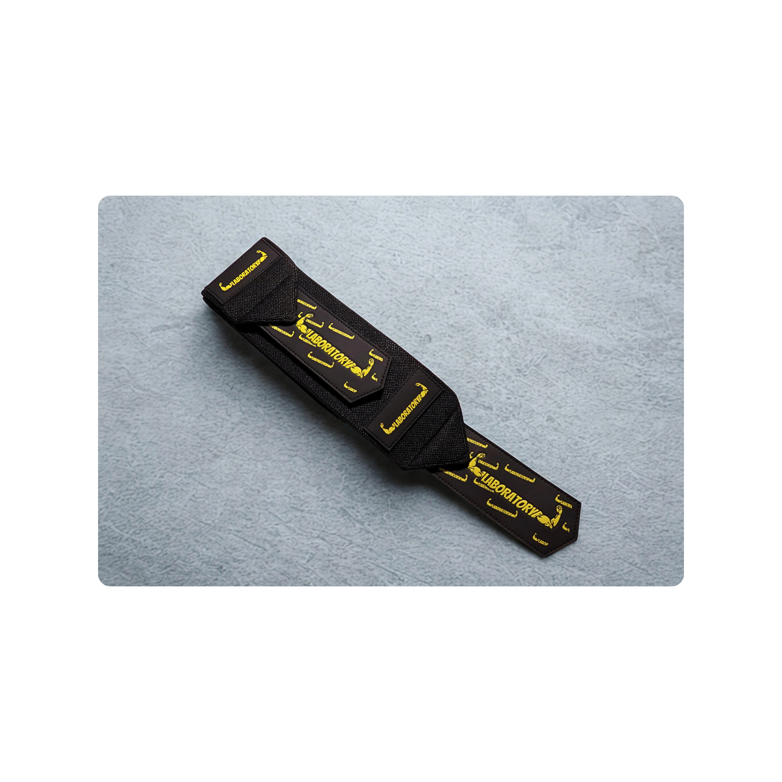 BLACK AND YELLOW LABORATORY WRIST WRAP V1