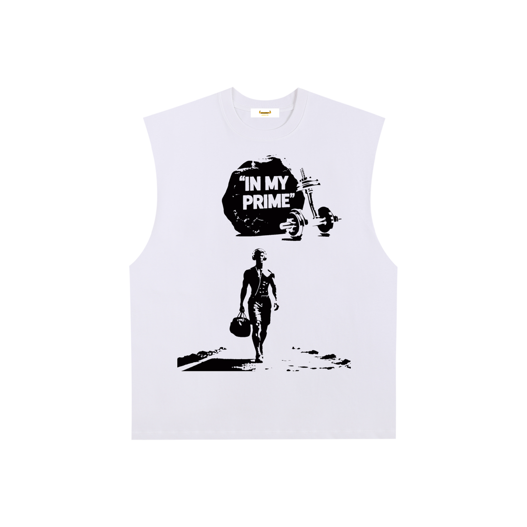 LABORATORY Edge Cotton Tank Top "In My Prime"