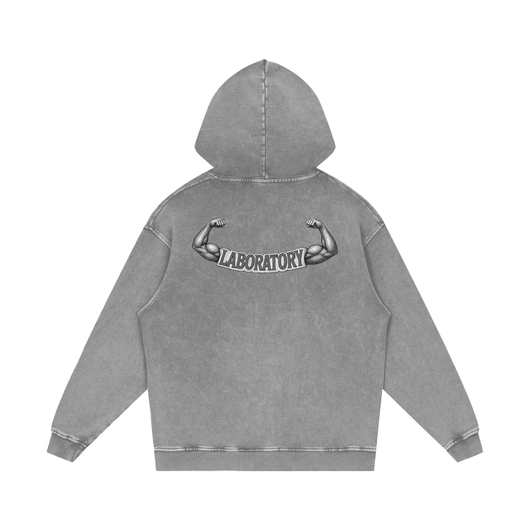 Laboratory Vintage Loose Cotton Hoodie
