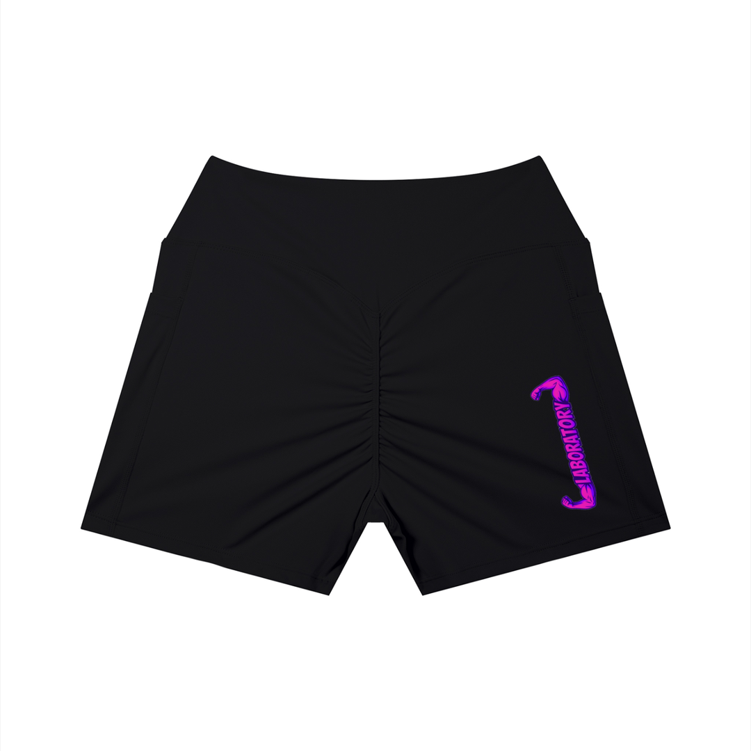 LABORATORY Women’s Pocket Yoga Shorts Purple