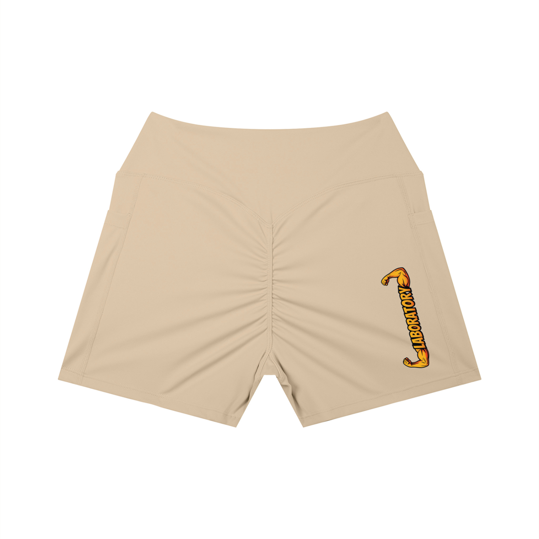 LABORATORY Women’s Pocket Yoga Shorts GLD