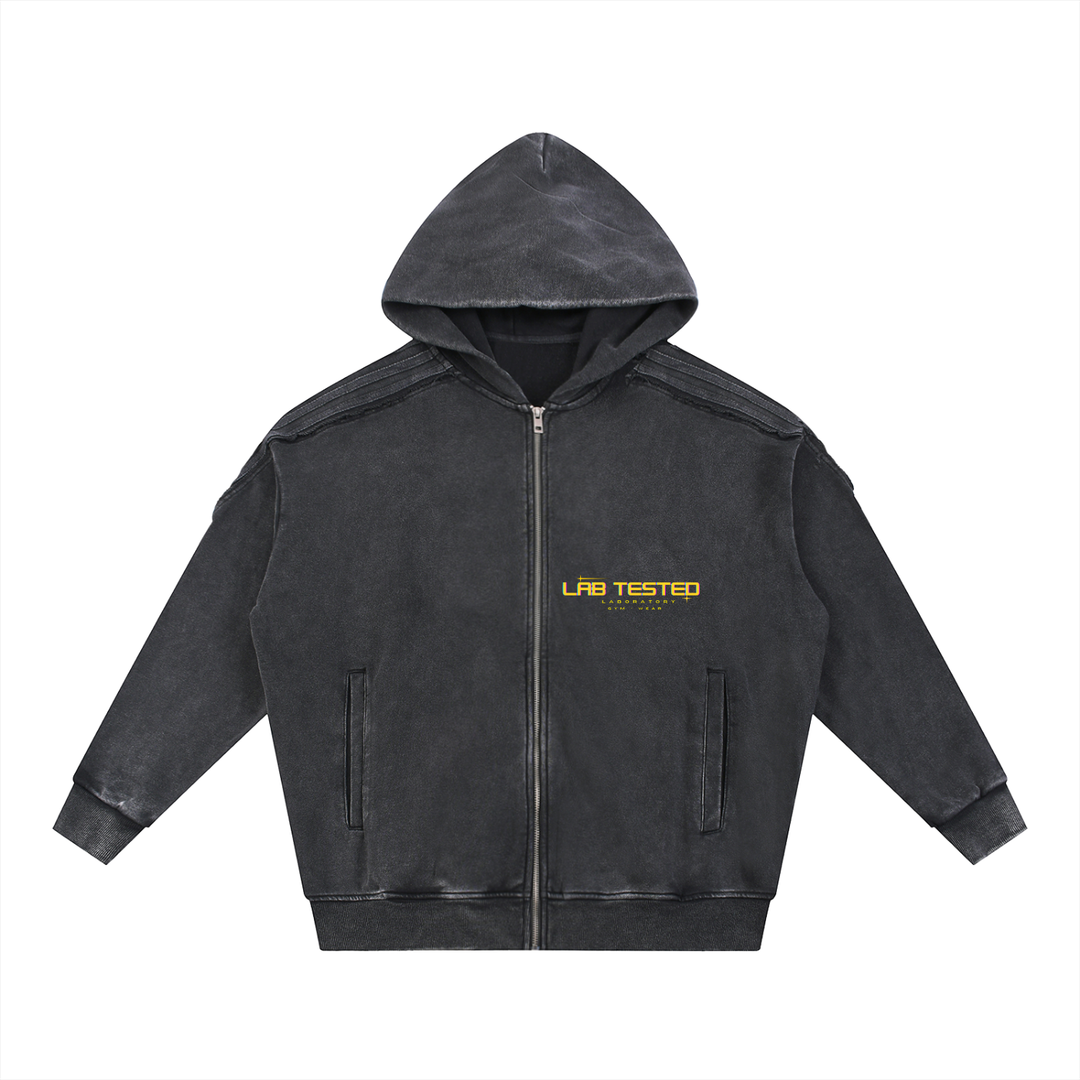 LABORATORY Raw Edge Zip Hoodie - GOLD RUSH