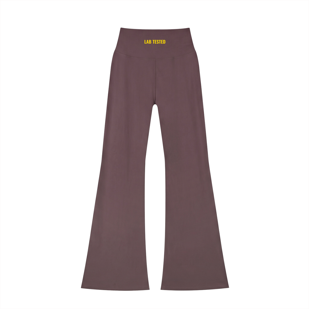 Laboratory Women's High-Waisted Flare Leggings BLK Ink logo