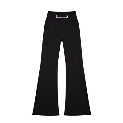Laboratory Women's High-Waisted Flare Leggings BLK Ink logo