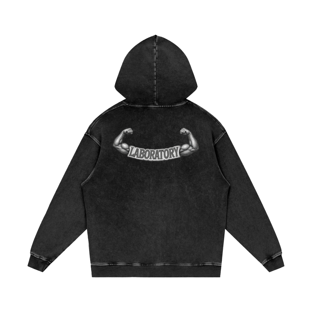 Laboratory Vintage Loose Cotton Hoodie