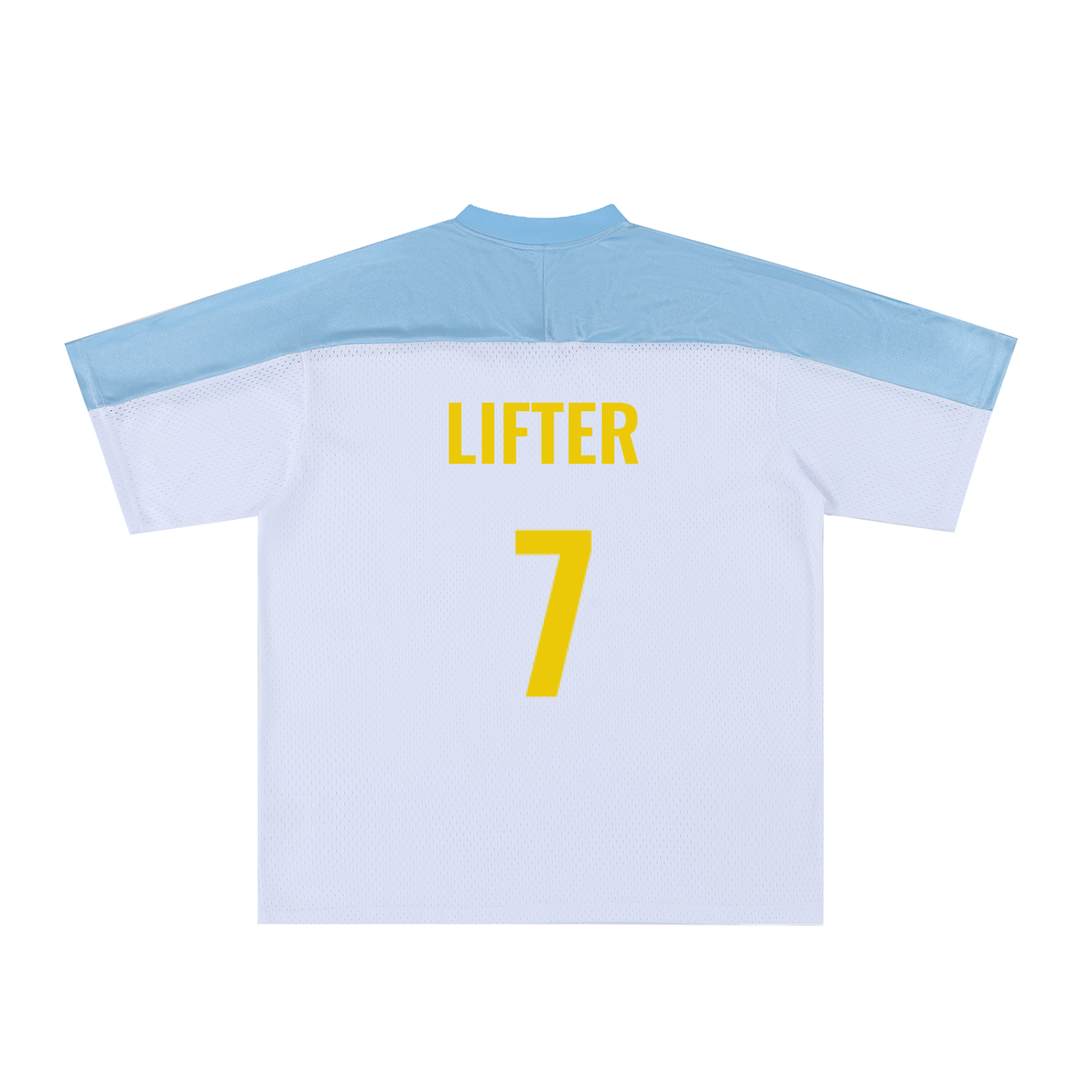 LABORATORY UNISEX - Oversized Mesh V-Neck Jersey