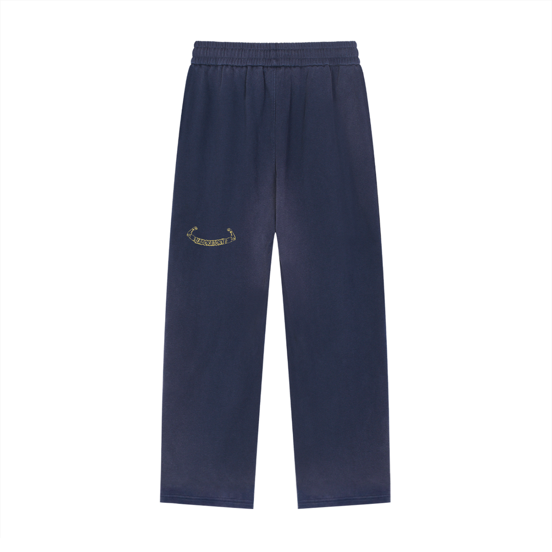 LABORATORY Classic Sun Fade Raw Edge - Straight Leg Sweatpants