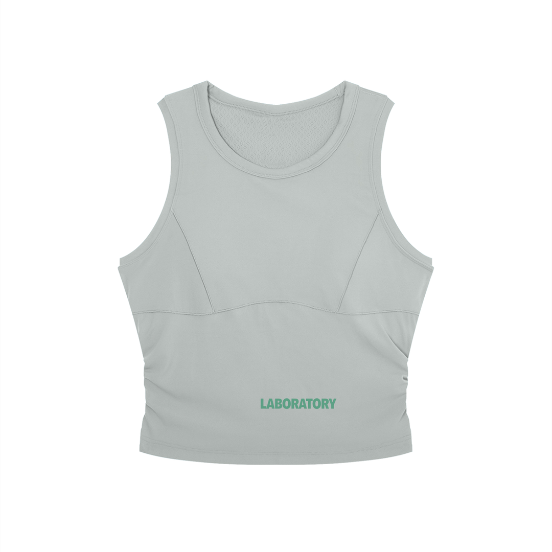Women’s Crewneck Yoga Tank Top - Sage Green