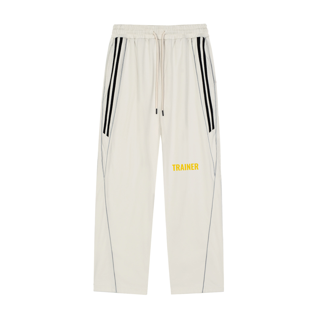 LABORATORY Trainer - Reflection Striped Straight-Leg Sweatpants