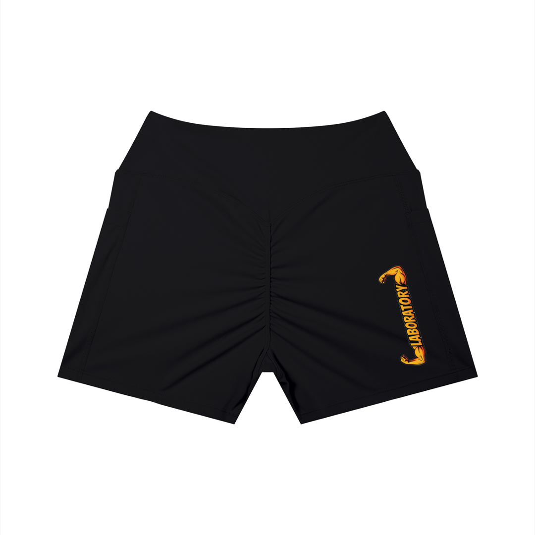 LABORATORY Women’s Pocket Yoga Shorts GLD